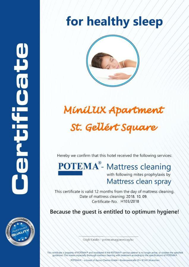 St. Gellert Square - Minilux Apartman Budapest Exterior foto